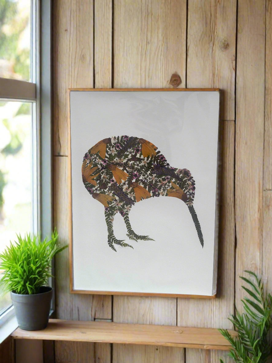 Print - Pressed NZ Flowers - Kiwi
