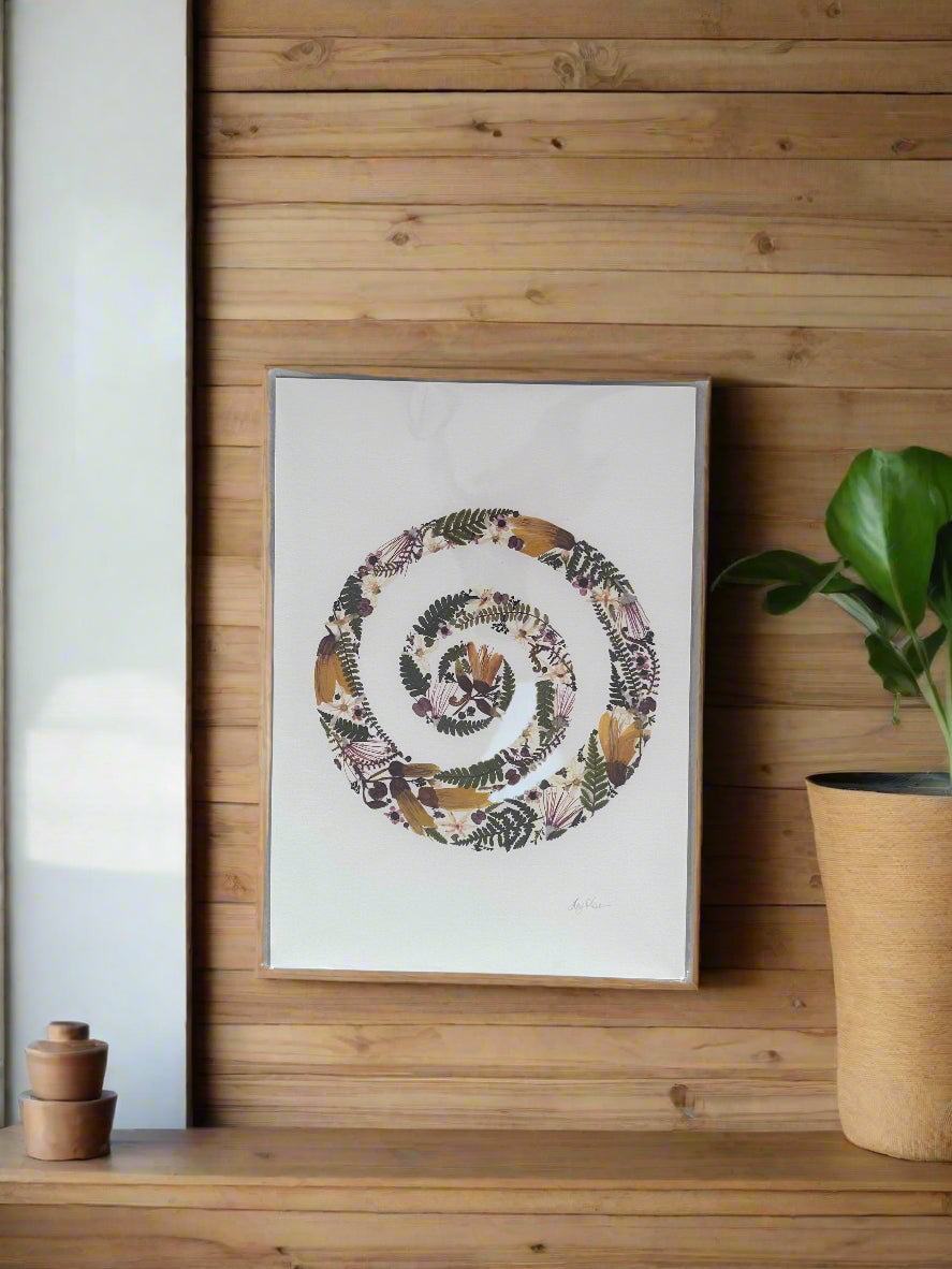 Print - Pressed NZ Flowers - Koru