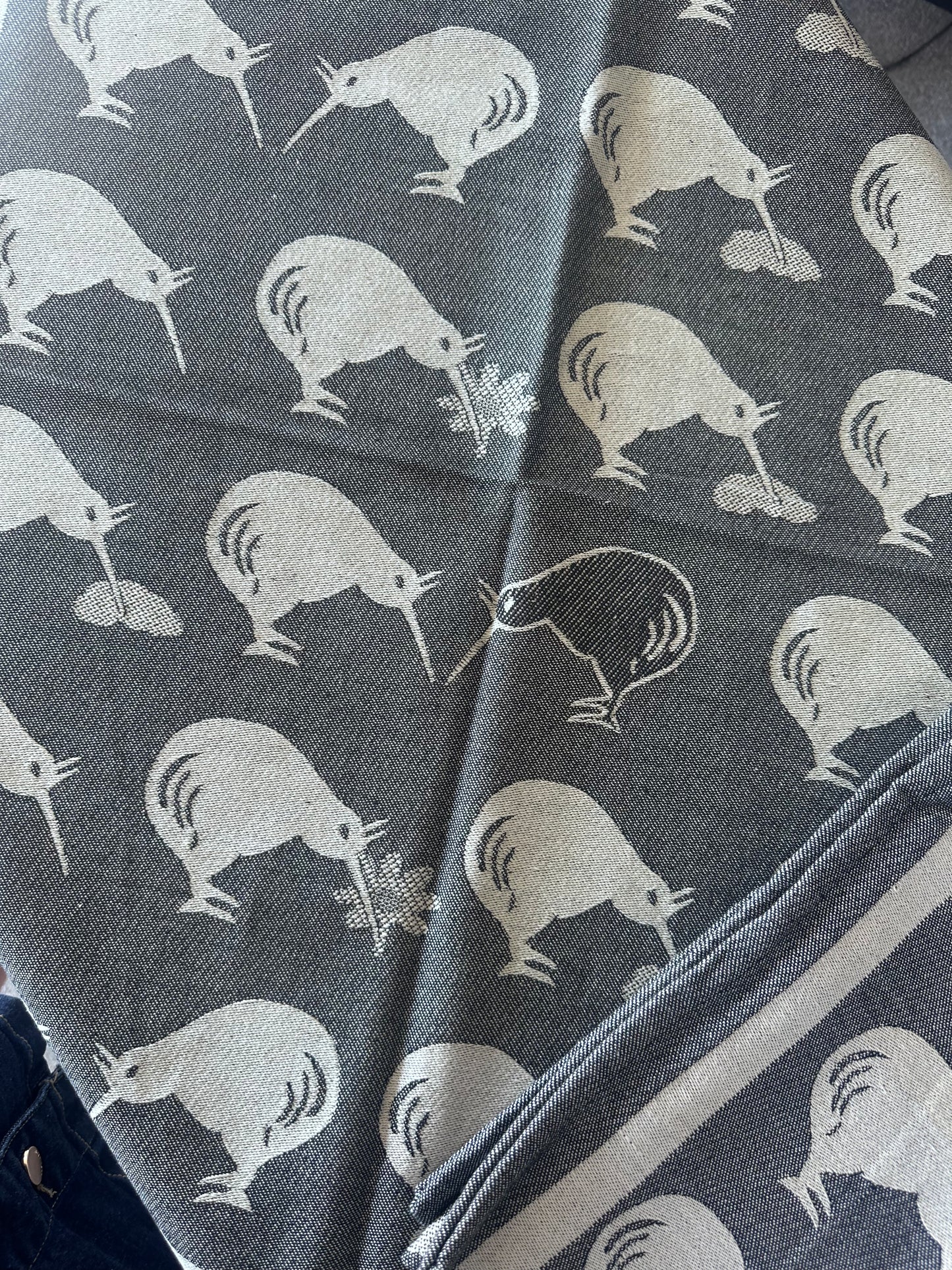 Tea Towel - Kiwi (Black)