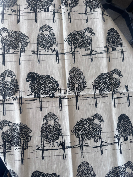 Tea Towel - Sheep (White)