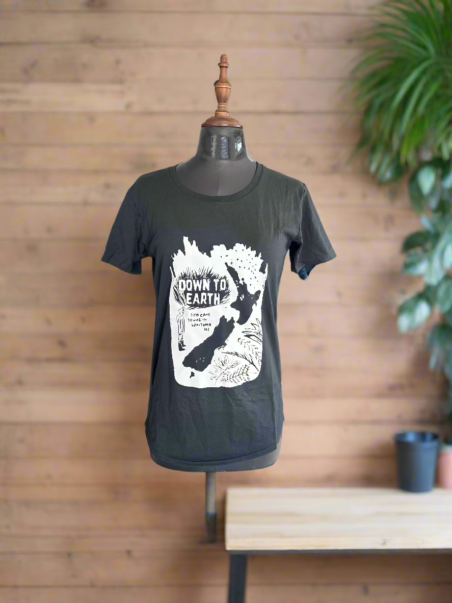 T-Shirt - Down to Earth - Charcoal - Crew neck